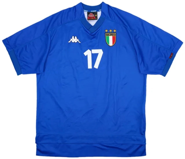 Kappa 1998-99 Italy Home Shirt #17 - 5/10 - (M)