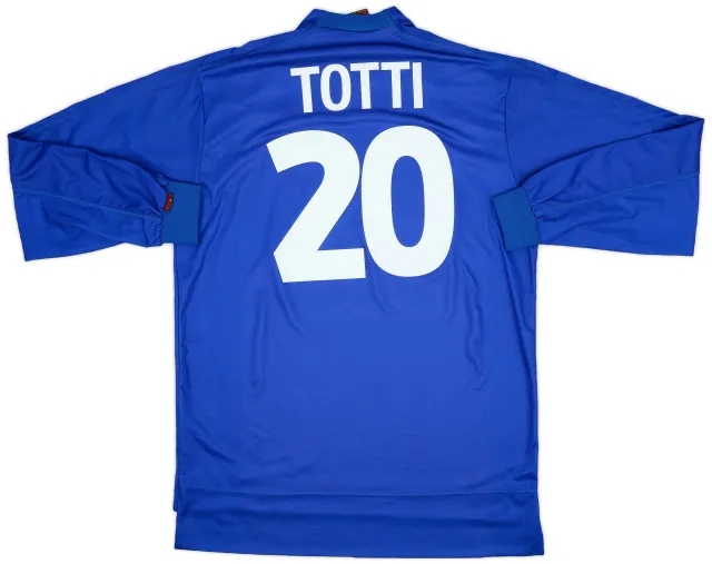 Kappa 1998-99 Italy Home L/S Shirt Totti #20 - 9/10 - (XL)