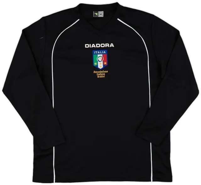 2000s Italy Diadora Referee Training L/S Shirt - 9/10 - (M)