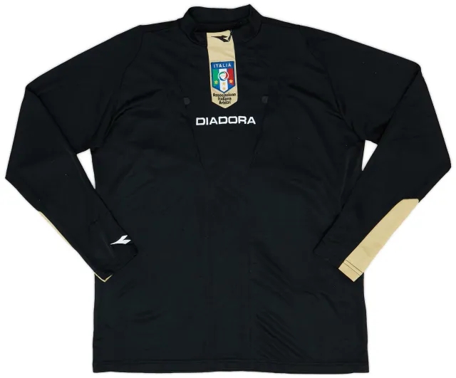 2007-09 Italy Diadora Referee L/S Shirt - 9/10 - (M)
