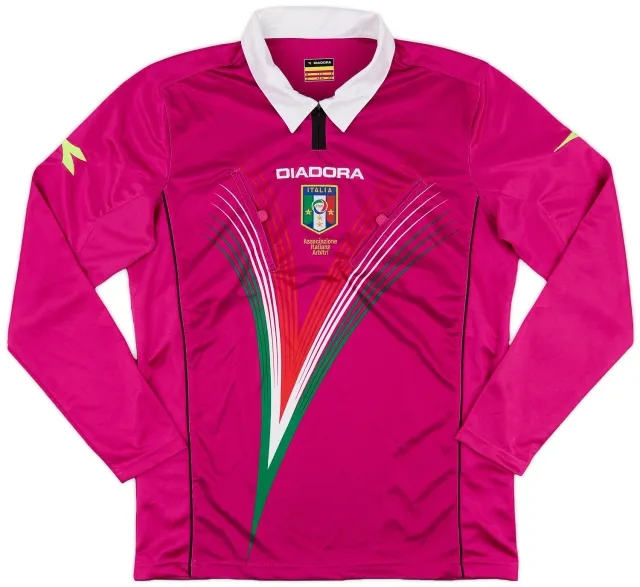 2012-13 Italy Diadora Referee L/S Shirt - 9/10 - (M)