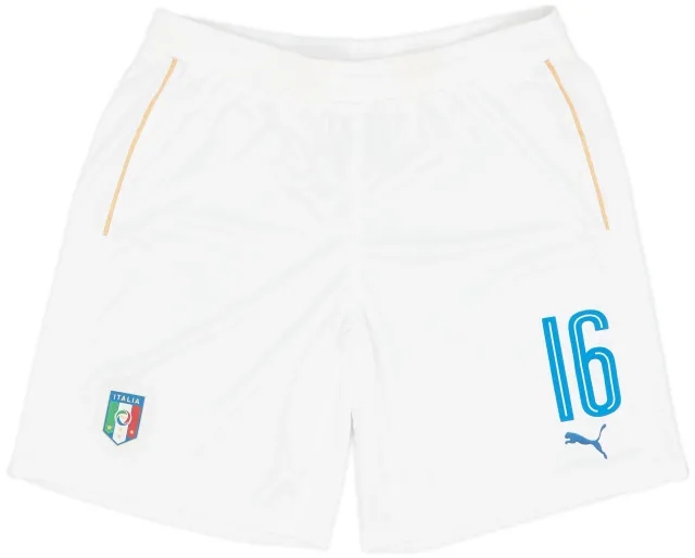 Puma 2016-17 Italy Home Shorts #16 (De Rossi) - 9/10 - (XL)