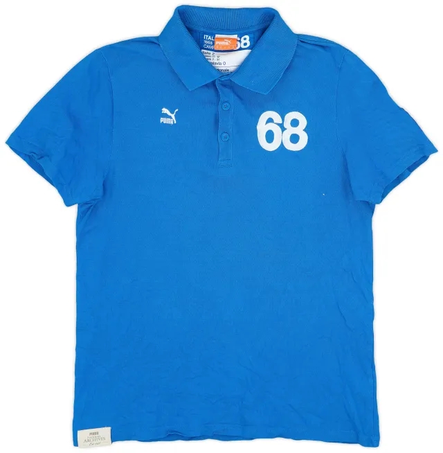 2008 Italy Puma '68' Polo Shirt - 9/10 - (M)