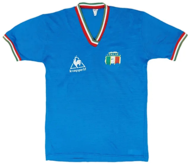 1982 Italy Le Coq Sportif Leisure Shirt #20 - 4/10 - (XL.Boys)