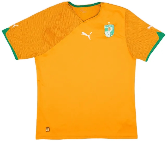 Puma 2010-11 Ivory Coast Home Shirt - 8/10 - (L)