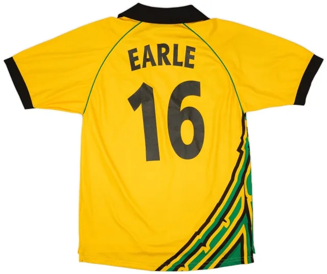 Kappa 1998-00 Jamaica Home Shirt Earle #16 - 7/10 - (S)