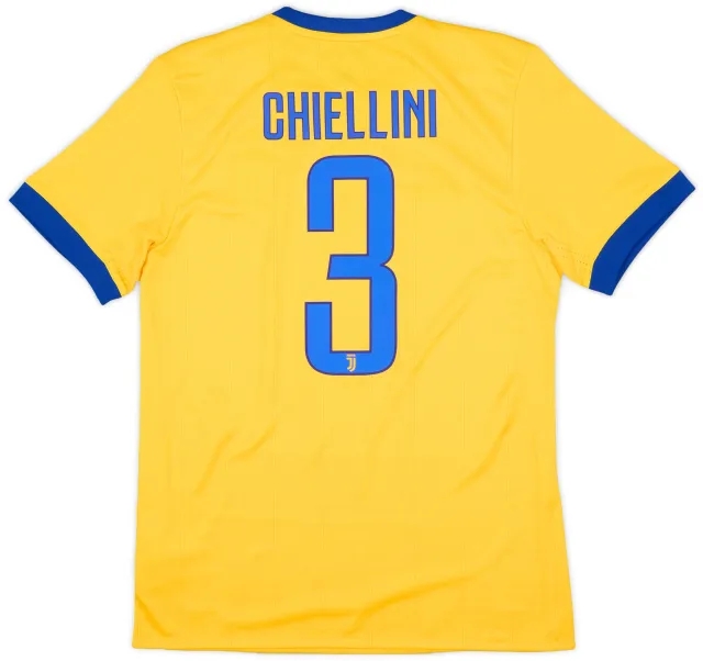 adidas 2017-18 Juventus Away Shirt Chiellini #3 (M)