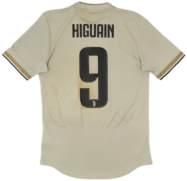 adidas 2018-19 Juventus Authentic Away Shirt Higuain #9 - 6/10 - (S)