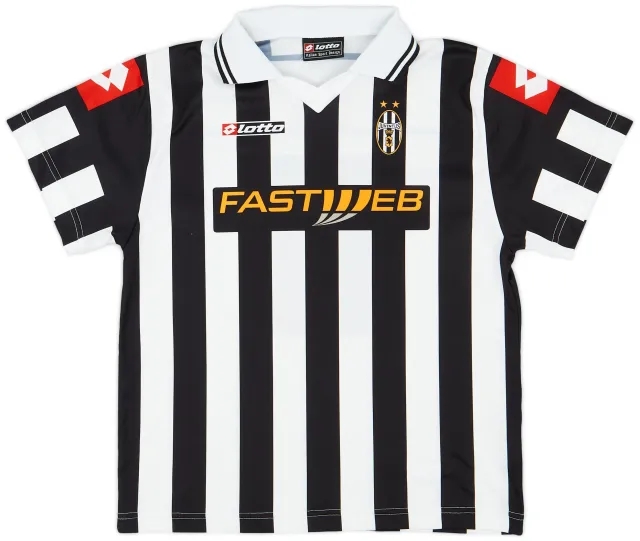 Lotto 2001-02 Juventus Home Shirt - 8/10 - (XL.Boys)