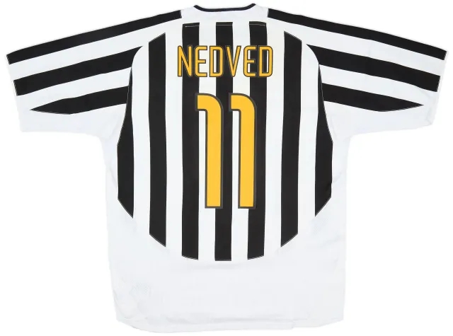 Nike 2003-04 Juventus Home Shirt Nedved #11 - 8/10 - (XL)