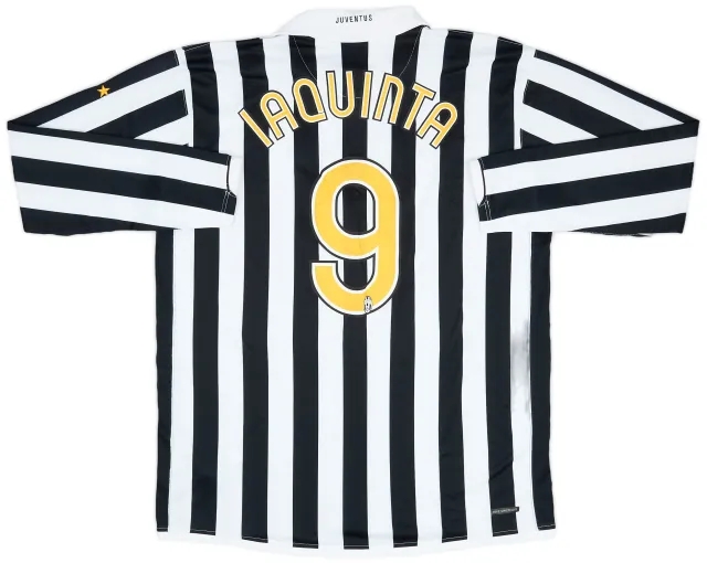 Nike 2006-07 Juventus Home L/S Shirt Iaquinta #9 - 9/10 - (XXL)