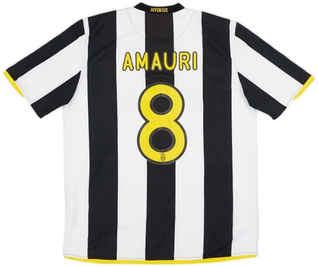 Nike 2008-09 Juventus Home Shirt Amauri #8 - 9/10 - (XL)