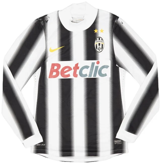 Nike 2011-12 Juventus Player Issue Home L/S Shirt - 5/10 - (S)