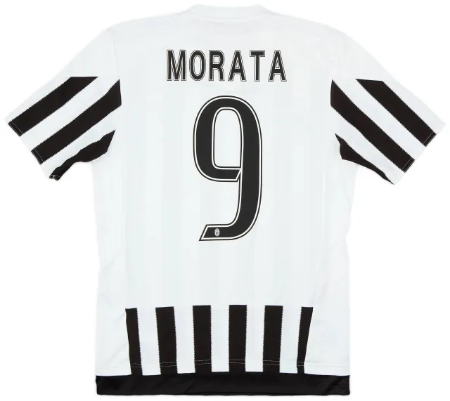 adidas 2015-16 Juventus Home Shirt Morata #9 - 10/10 - (S)