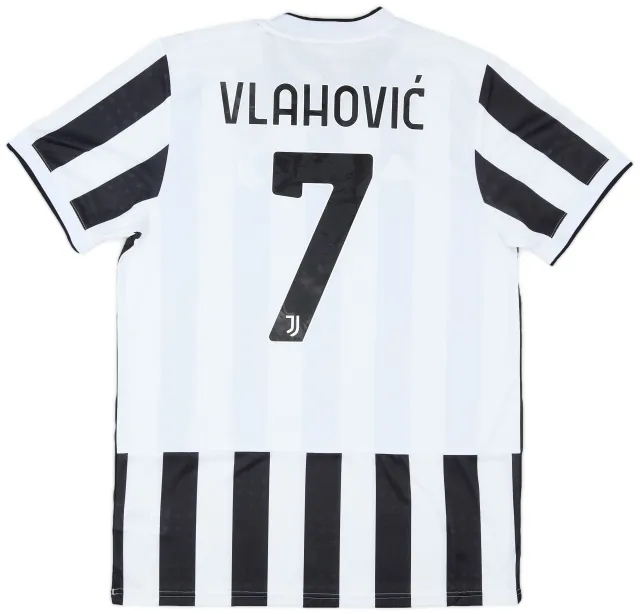 adidas 2021-22 Juventus Home Shirt Vlahovic #7 (L)