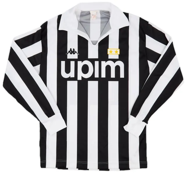 Kappa 1989-90 Juventus Basic European Home L/S Shirt #11 - 8/10 - (L/XL)