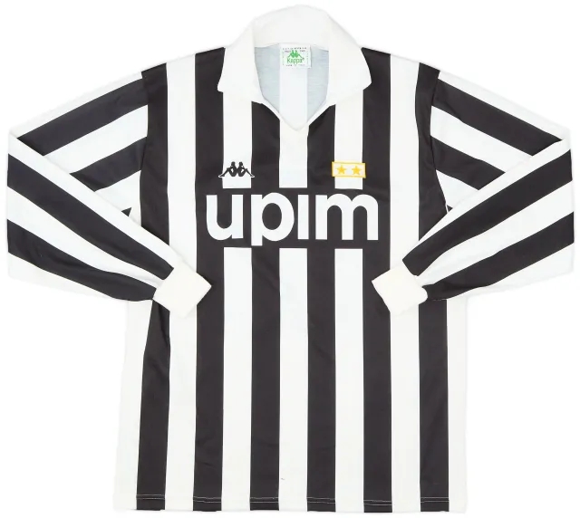 Kappa 1989-90 Juventus Basic European Home L/S Shirt #11 - 8/10 - (XL)