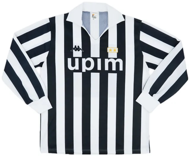 Kappa 1989-90 Juventus Basic European Home L/S Shirt #11 - 9/10 - (XL)