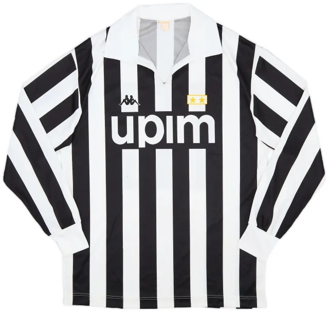 Kappa 1989-90 Juventus Basic European Home L/S Shirt #11 - 5/10 - (L)