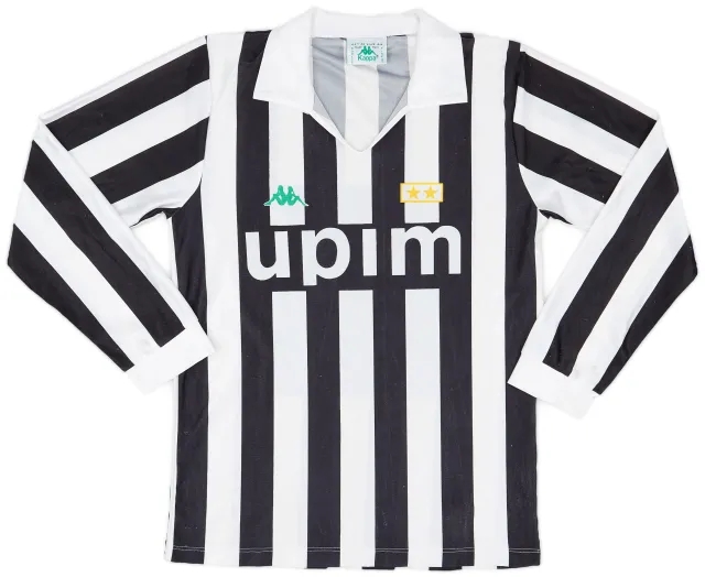 Kappa 1991-92 Juventus Basic Home L/S Shirt - 8/10 - (M)
