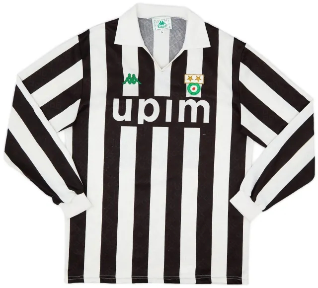 Kappa 1991-92 Juventus Home L/S Shirt - 5/10 - (L)