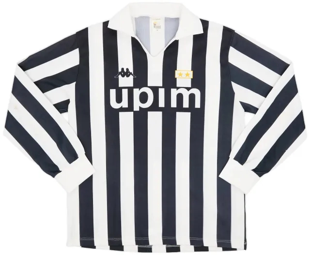 Kappa 1991-92 Juventus Basic Home L/S Shirt #11 - 8/10 - (XL)
