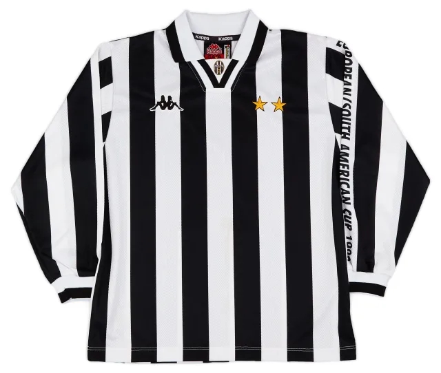 Kappa 1995-97 Juventus 'Intercontinental Cup Final' Home L/S Shirt - 6/10 - (XL.Boys)