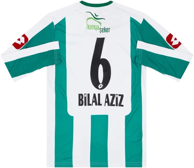 Lotto 2011-12 Konyaspor Home L/S Shirt Bilal Aziz #6 - 8/10 - (XL)
