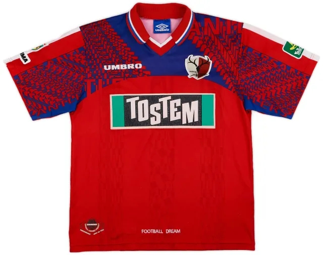 Umbro 1997 Kashima Antlers Home Shirt - 9/10 - (M)