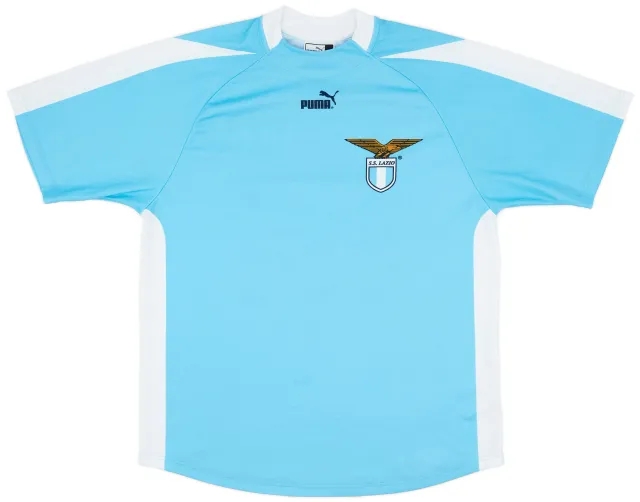 Puma 2003-04 Lazio 'Signed' Basic Home Shirt - 7/10 - (L)
