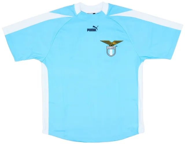 Puma 2003-04 Lazio 'Signed' Basic Home Shirt - 9/10 - (M)