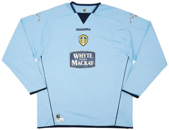 Diadora 2004-05 Leeds United Away L/S Shirt - 8/10 - (XL)