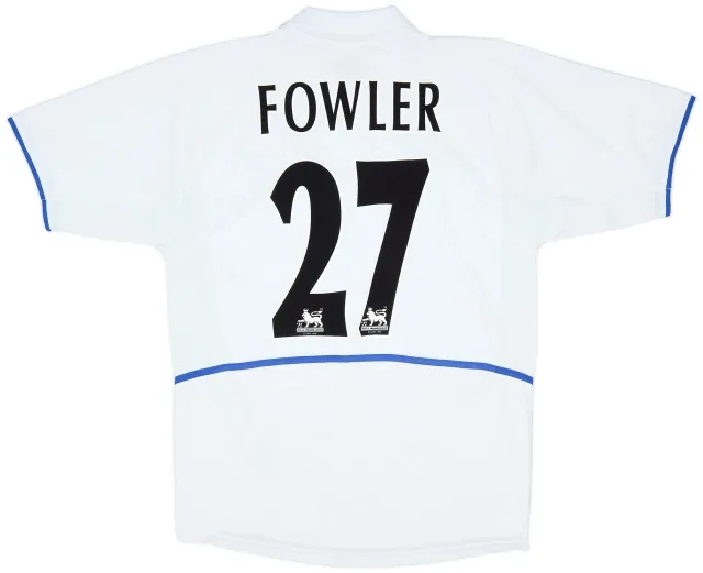 Nike 2002-03 Leeds United Home Shirt Fowler #27 - 8/10 - (M)
