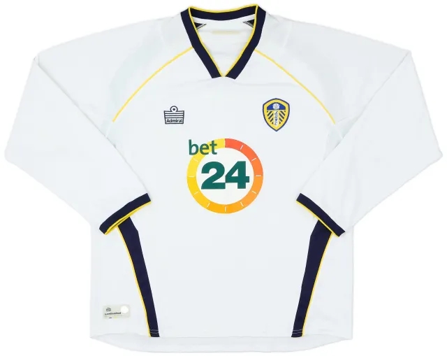 Admiral 2006-07 Leeds United Home L/S Shirt - 6/10 - (XL)