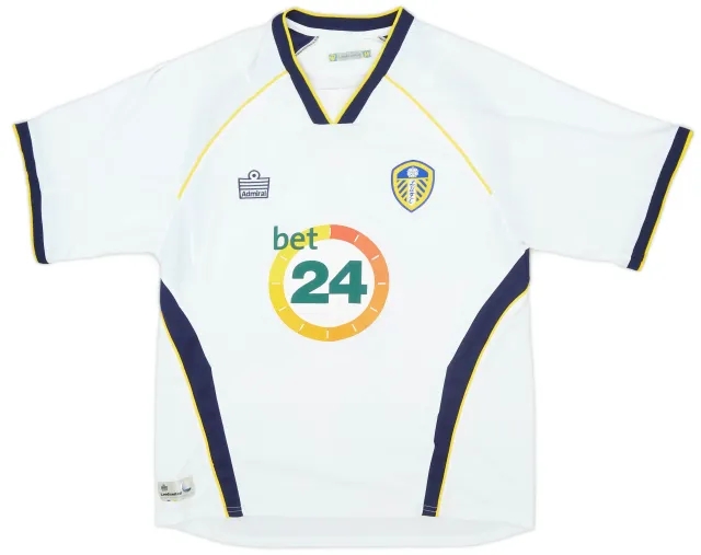 Admiral 2006-07 Leeds United Home Shirt - 8/10 - (M)