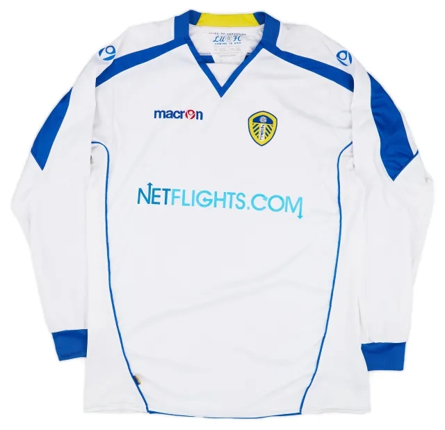 Macron 2008-09 Leeds United Home L/S Shirt - 9/10 - (XL)