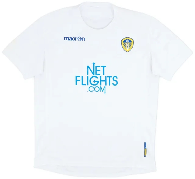 Macron 2010-11 Leeds United Home Shirt - 7/10 - (L)