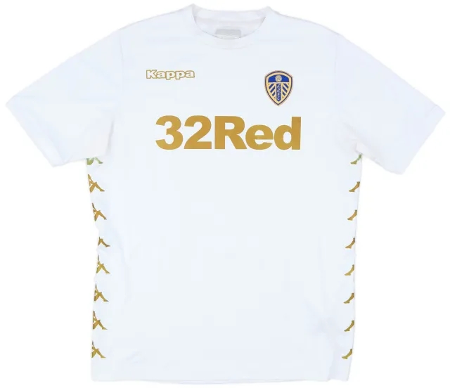 Kappa 2017-18 Leeds United Home Shirt - 6/10 - (L)