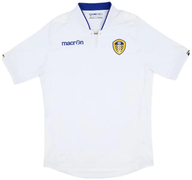 Macron 2014-15 Leeds United Home Shirt - 7/10 - (M)