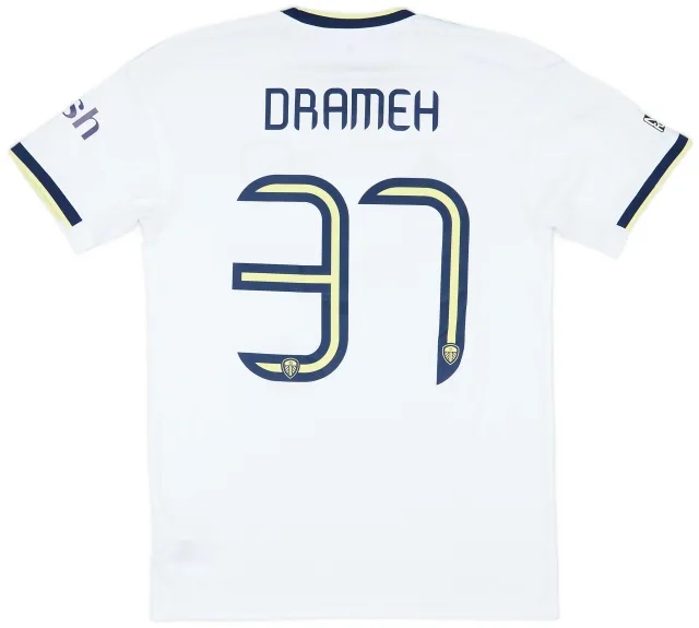 adidas 2022-23 Leeds Match Issue Carabao Cup Home Shirt Drameh #37