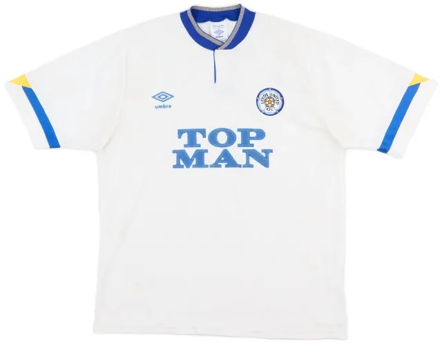 Umbro 1990-91 Leeds United Home Shirt - 6/10 - (L)