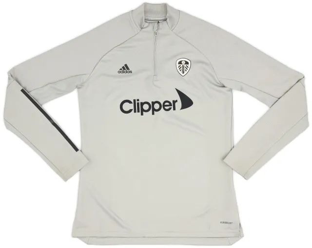 2020-21 Leeds adidas 1/4 Zip Training Top - 9/10 - (M)