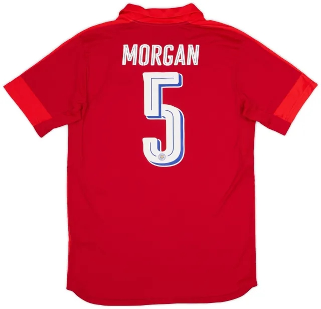 Puma 2016-17 Leicester Away Shirt Morgan #5 (M)