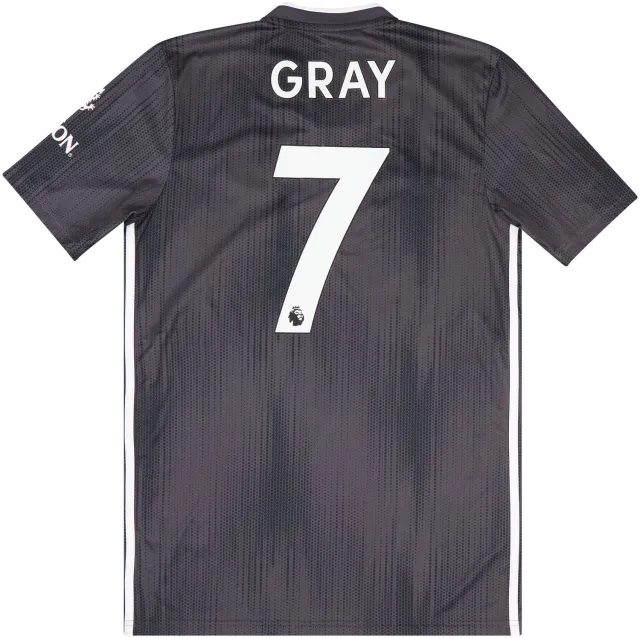 adidas 2019-20 Leicester City Match Issue Away Shirt Gray #7 (v Aston Villa)