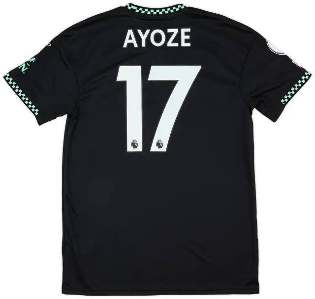 adidas 2022-23 Leicester Match Issue Away Shirt Ayoze #17