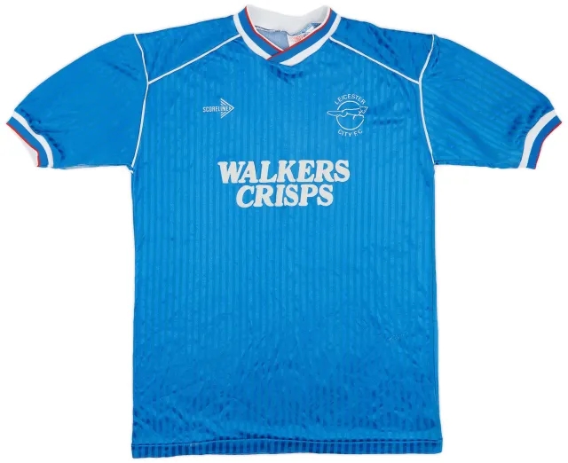 1989-90 Leicester City Home Shirt - 8/10 - (L)