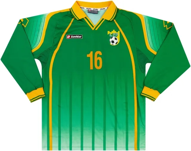 Lotto 2000-01 Lithuania Match Issue Away L/S Shirt #16