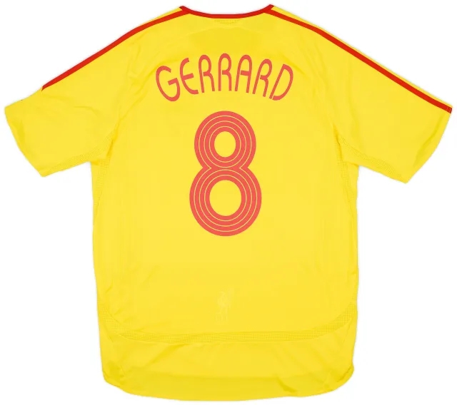 adidas 2006-07 Liverpool Away Shirt Gerrard #8 - 7/10 - (M)