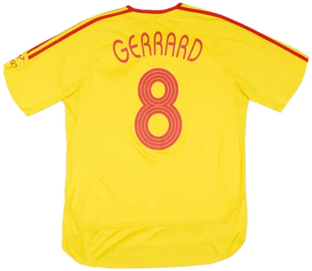 adidas 2006-07 Liverpool Away Shirt Gerrard #8 - 6/10 - (L)