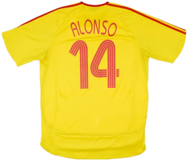 adidas 2006-07 Liverpool Away Shirt Alonso #14 - 6/10 - (L)
